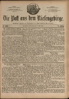 Die Post aus dem Riesengebirge, 1887, nr 109