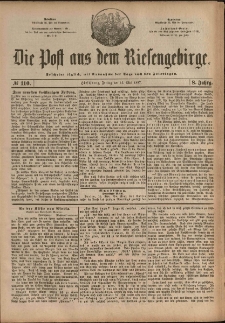 Die Post aus dem Riesengebirge, 1887, nr 110