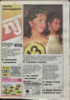 Nowiny Jeleniogórskie : tygodnik społeczny, R. 38, 1996, nr 21 (1980)