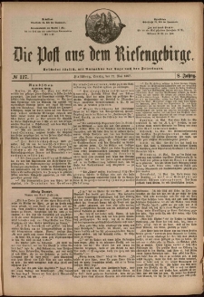 Die Post aus dem Riesengebirge, 1887, nr 117