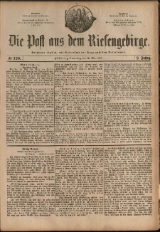 Die Post aus dem Riesengebirge, 1887, nr 120