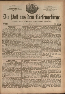 Die Post aus dem Riesengebirge, 1887, nr 121