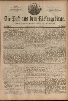 Die Post aus dem Riesengebirge, 1887, nr 124