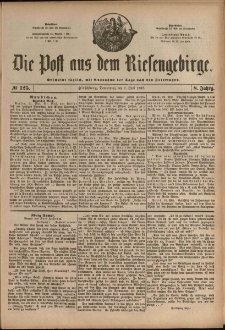 Die Post aus dem Riesengebirge, 1887, nr 125