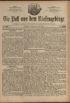 Die Post aus dem Riesengebirge, 1887, nr 129