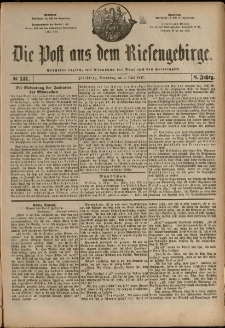 Die Post aus dem Riesengebirge, 1887, nr 131