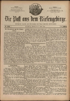 Die Post aus dem Riesengebirge, 1887, nr 136