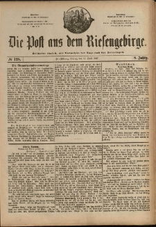 Die Post aus dem Riesengebirge, 1887, nr 138