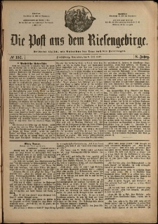 Die Post aus dem Riesengebirge, 1887, nr 157