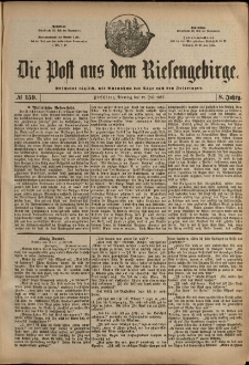 Die Post aus dem Riesengebirge, 1887, nr 159