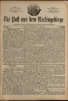 Die Post aus dem Riesengebirge, 1887, nr 161