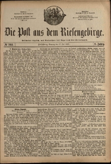 Die Post aus dem Riesengebirge, 1887, nr 164