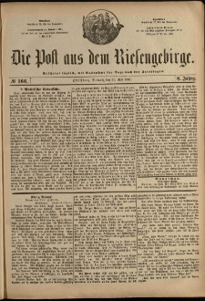 Die Post aus dem Riesengebirge, 1887, nr 166