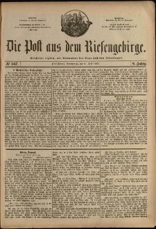 Die Post aus dem Riesengebirge, 1887, nr 167