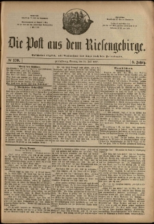 Die Post aus dem Riesengebirge, 1887, nr 170