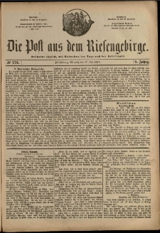 Die Post aus dem Riesengebirge, 1887, nr 172