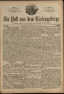 Die Post aus dem Riesengebirge, 1887, nr 173