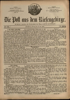 Die Post aus dem Riesengebirge, 1887, nr 174