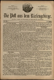 Die Post aus dem Riesengebirge, 1887, nr 175