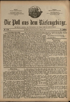 Die Post aus dem Riesengebirge, 1887, nr 179