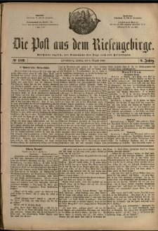 Die Post aus dem Riesengebirge, 1887, nr 180