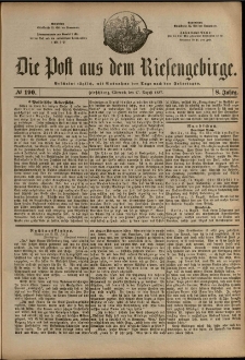 Die Post aus dem Riesengebirge, 1887, nr 190