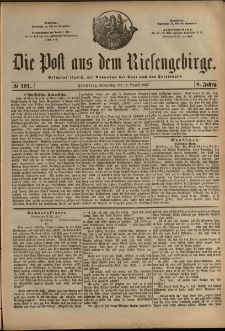 Die Post aus dem Riesengebirge, 1887, nr 191