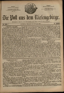 Die Post aus dem Riesengebirge, 1887, nr 193