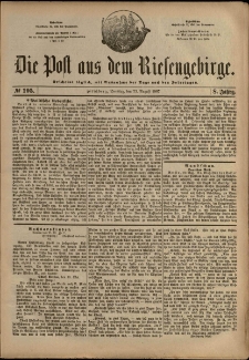 Die Post aus dem Riesengebirge, 1887, nr 195