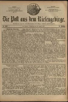 Die Post aus dem Riesengebirge, 1887, nr 197