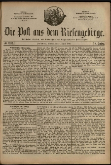 Die Post aus dem Riesengebirge, 1887, nr 202