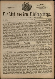 Die Post aus dem Riesengebirge, 1887, nr 208