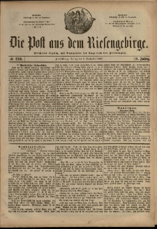 Die Post aus dem Riesengebirge, 1887, nr 210