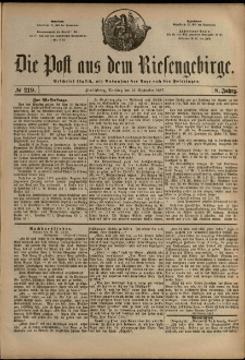 Die Post aus dem Riesengebirge, 1887, nr 219