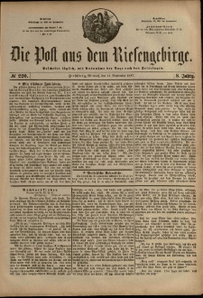 Die Post aus dem Riesengebirge, 1887, nr 220