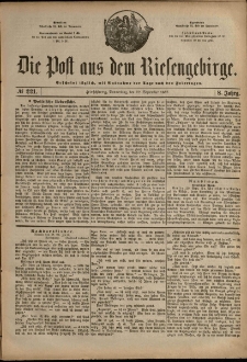 Die Post aus dem Riesengebirge, 1887, nr 221