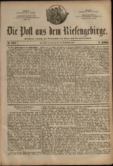 Die Post aus dem Riesengebirge, 1887, nr 222