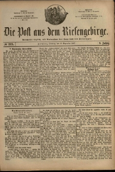 Die Post aus dem Riesengebirge, 1887, nr 225