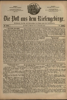 Die Post aus dem Riesengebirge, 1887, nr 226