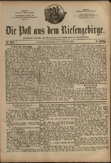 Die Post aus dem Riesengebirge, 1887, nr 227