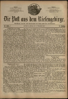 Die Post aus dem Riesengebirge, 1887, nr 228