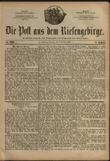 Die Post aus dem Riesengebirge, 1887, nr 230