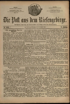 Die Post aus dem Riesengebirge, 1887, nr 232