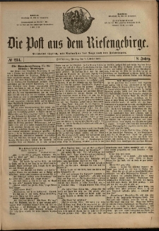 Die Post aus dem Riesengebirge, 1887, nr 234