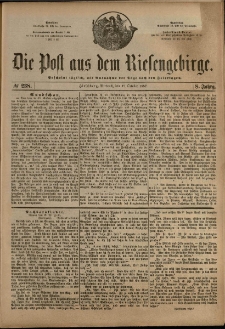 Die Post aus dem Riesengebirge, 1887, nr 238