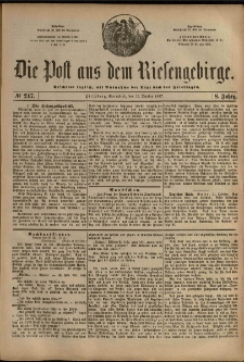 Die Post aus dem Riesengebirge, 1887, nr 247