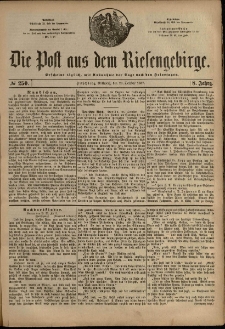 Die Post aus dem Riesengebirge, 1887, nr 250