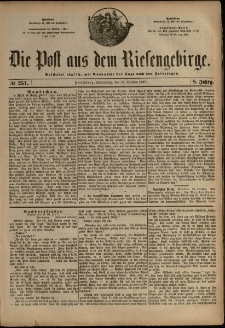 Die Post aus dem Riesengebirge, 1887, nr 251