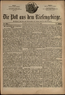 Die Post aus dem Riesengebirge, 1887, nr 254