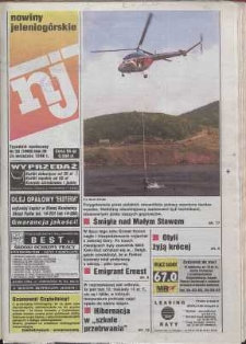 Nowiny Jeleniogórskie : tygodnik społeczny, R. 38, 1996, nr 39 (1998)